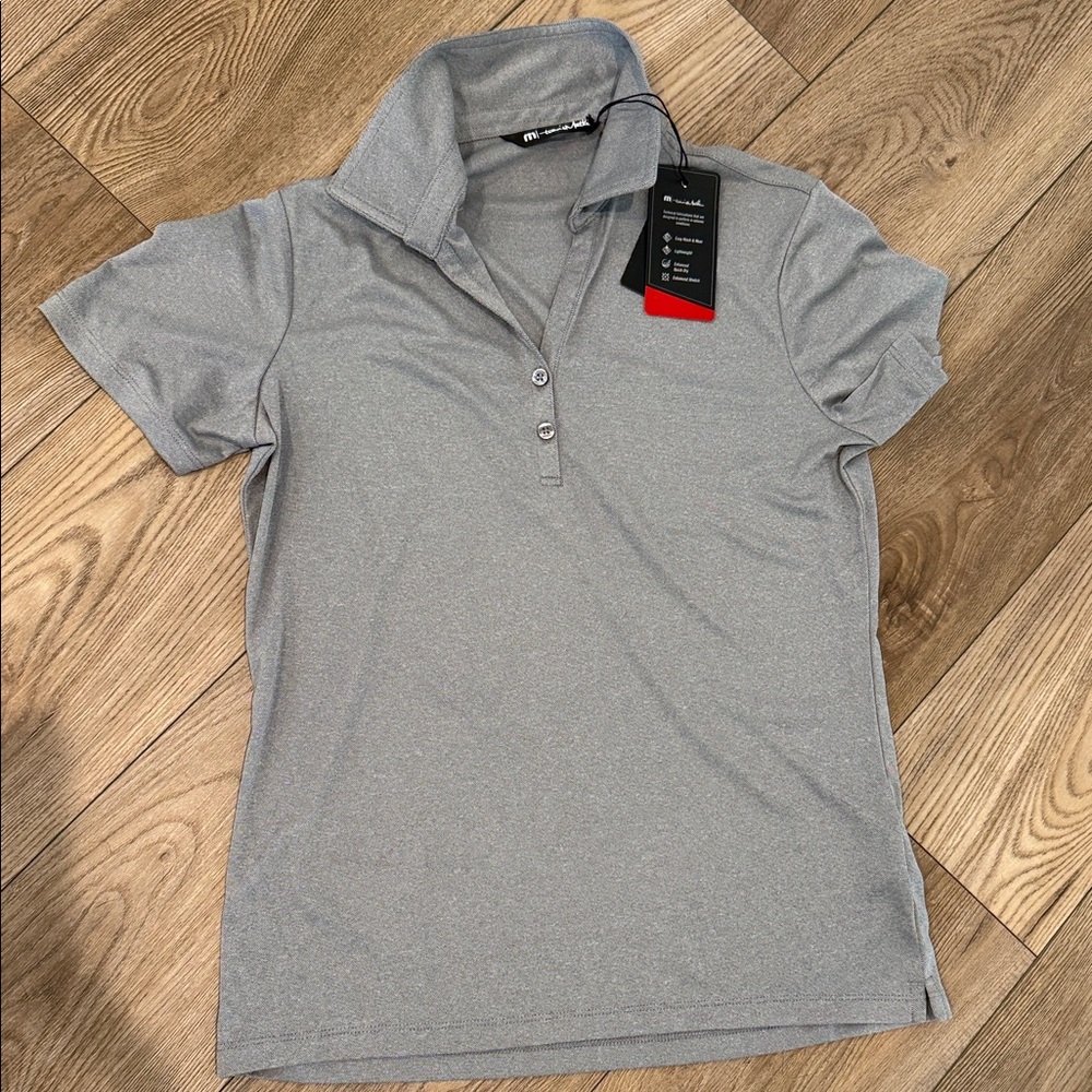 Gray Women's Polo Top by